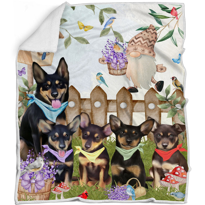 Australian Kelpie Blanket: Explore a Variety of Personalized Designs, Bed Cozy Sherpa, Fleece and Woven, Custom Dog Gift for Pet Lovers