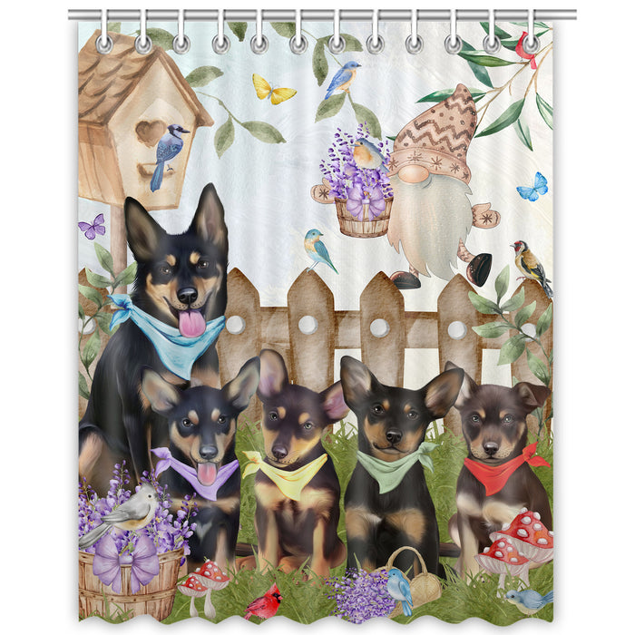 Australian Kelpie Shower Curtain: Explore a Variety of Designs, Personalized, Custom, Waterproof Bathtub Curtains for Bathroom Decor with Hooks, Pet Gift for Dog Lovers
