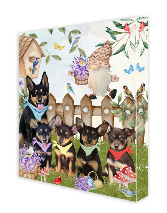 Australian Kelpie Dogs Canvas: Explore a Variety of Designs, Digital Art Wall Painting, Personalized, Custom, Ready to Hang Room Decoration, Gift for Pet Lovers