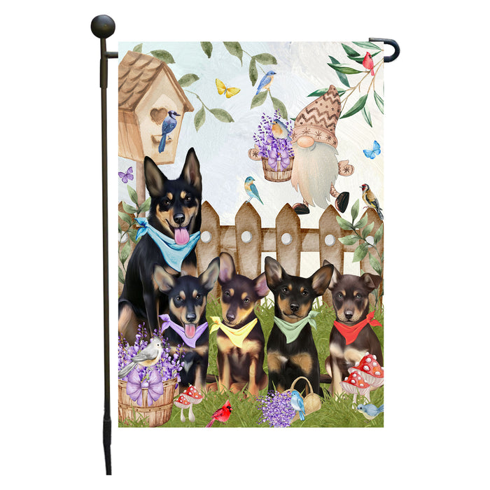Australian Kelpie Dogs Garden Flag: Explore a Variety of Designs, Custom, Personalized, Weather Resistant, Double-Sided, Outdoor Garden Yard Decor for Dog and Pet Lovers