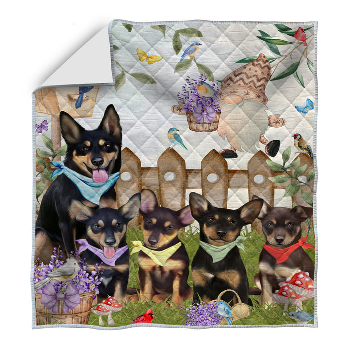 Australian Kelpie Bedding Quilt, Bedspread Coverlet Quilted, Explore a Variety of Designs, Custom, Personalized, Pet Gift for Dog Lovers
