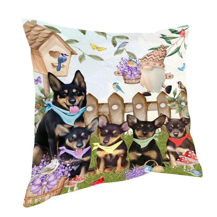 Australian Kelpie Pillow: Explore a Variety of Designs, Custom, Personalized, Throw Pillows Cushion for Sofa Couch Bed, Gift for Dog and Pet Lovers