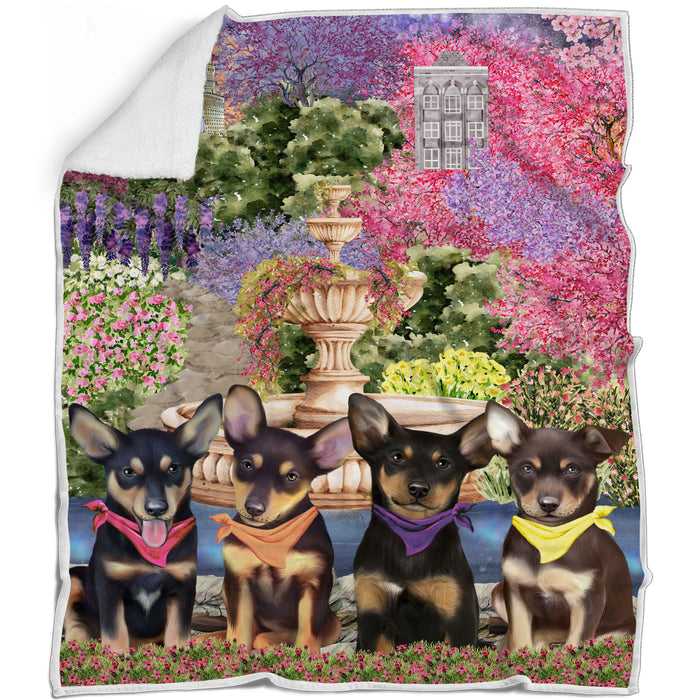 Australian Kelpie Bed Blanket, Explore a Variety of Designs, Personalized, Throw Sherpa, Fleece and Woven, Custom, Soft and Cozy, Dog Gift for Pet Lovers