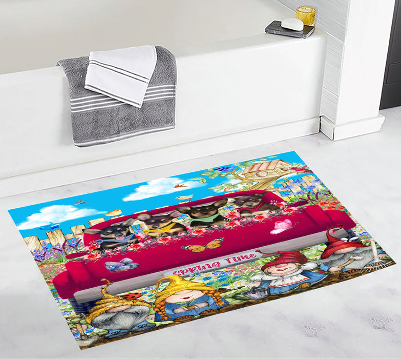 Australian Kelpie Bath Mat: Explore a Variety of Designs, Personalized, Anti-Slip Bathroom Halloween Rug Mats, Custom, Pet Gift for Dog Lovers