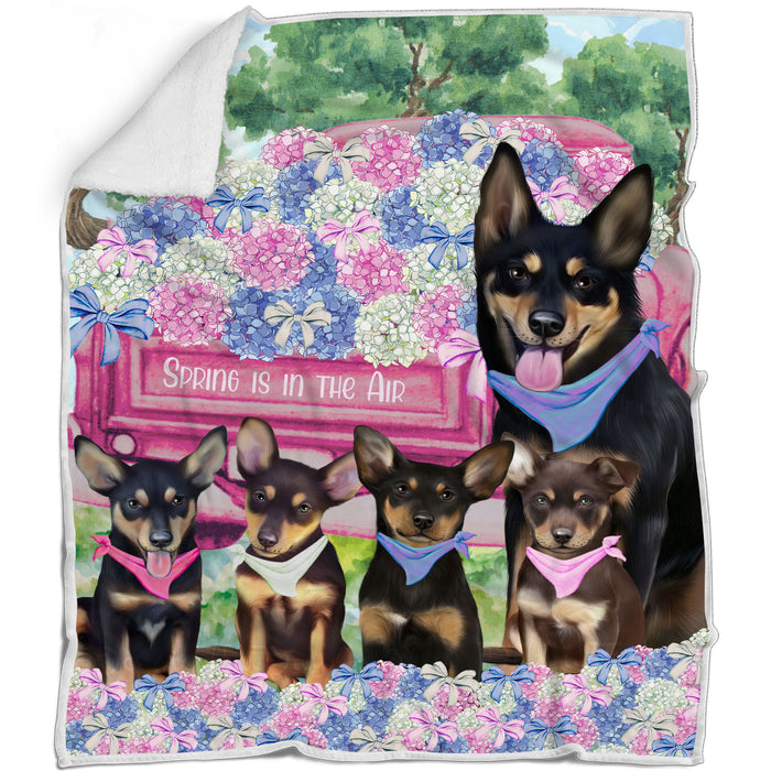 Australian Kelpie Blanket: Explore a Variety of Designs, Custom, Personalized Bed Blankets, Cozy Woven, Fleece and Sherpa, Gift for Dog and Pet Lovers