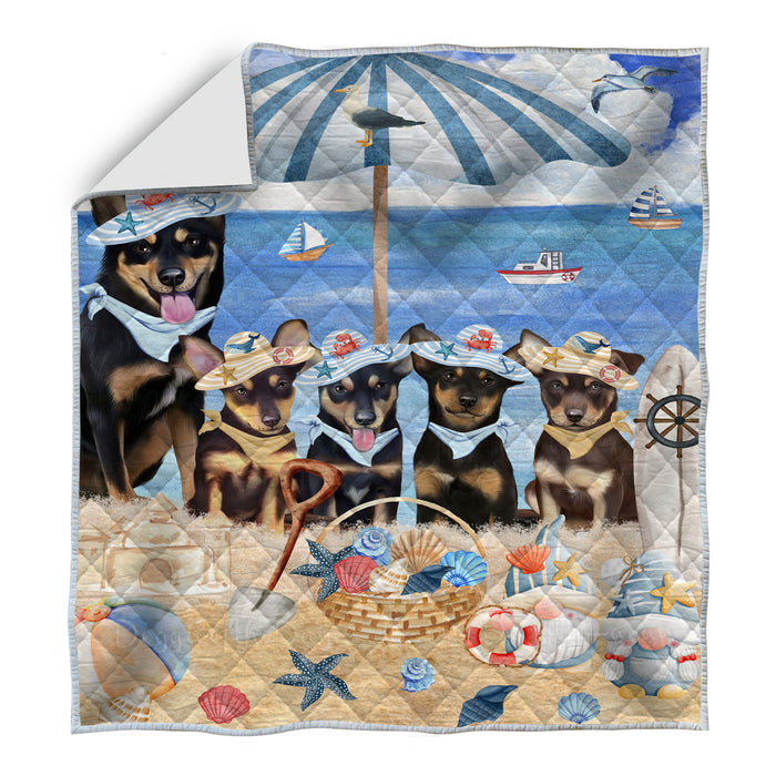 Australian Kelpie Quilt: Explore a Variety of Custom Designs, Personalized, Bedding Coverlet Quilted, Gift for Dog and Pet Lovers