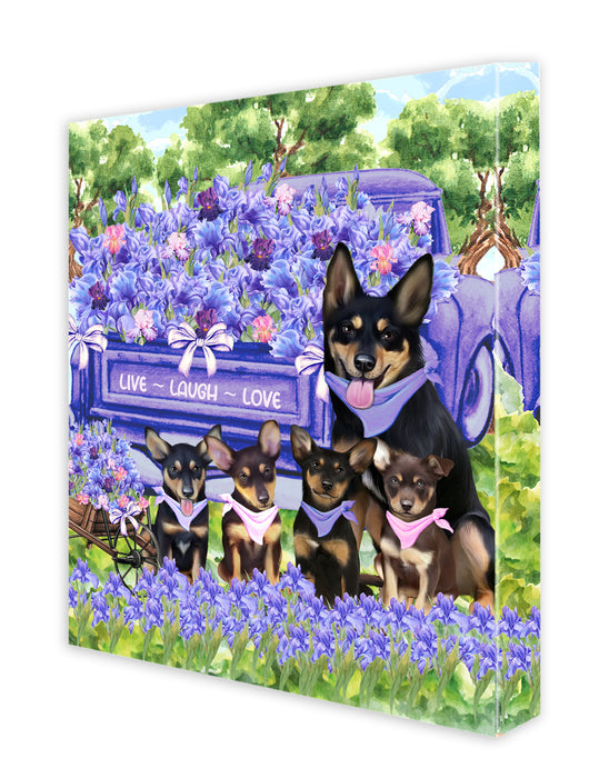 Australian Kelpie Dogs Canvas: Explore a Variety of Designs, Custom, Personalized, Digital Art Wall Painting, Ready to Hang Room Decor, Gift for Pet Lovers