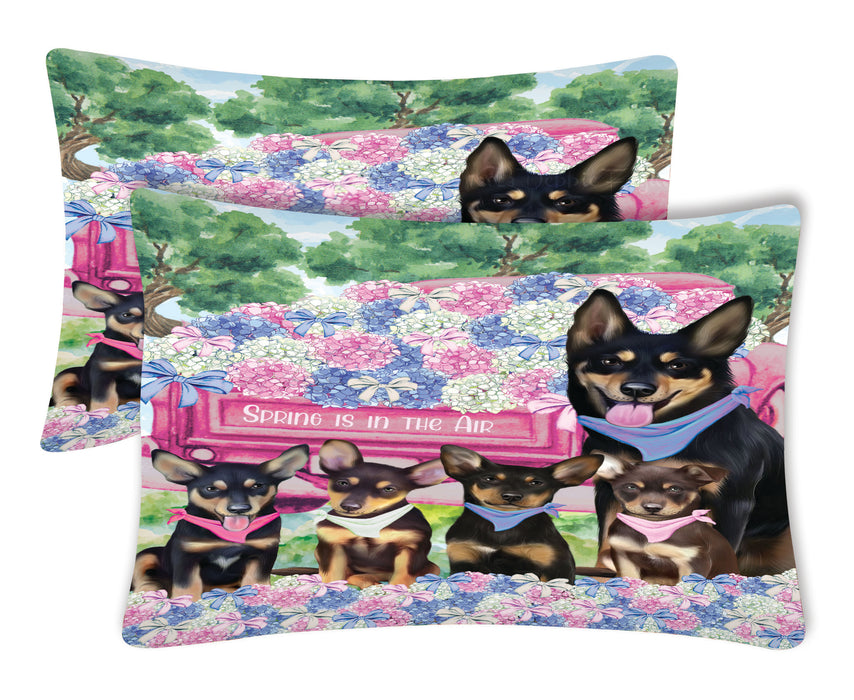 Australian Kelpie Pillow Case with a Variety of Designs, Custom, Personalized, Super Soft Pillowcases Set of 2, Dog and Pet Lovers Gifts