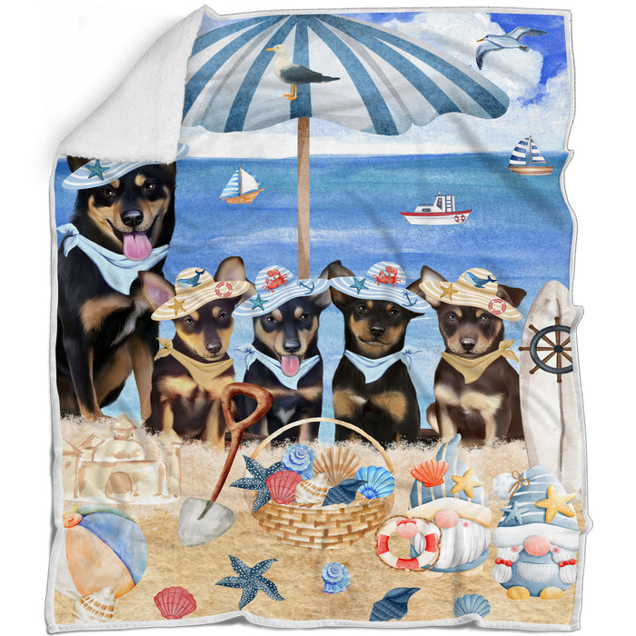 Australian Kelpie Bed Blanket, Explore a Variety of Designs, Personalized, Throw Sherpa, Fleece and Woven, Custom, Soft and Cozy, Dog Gift for Pet Lovers