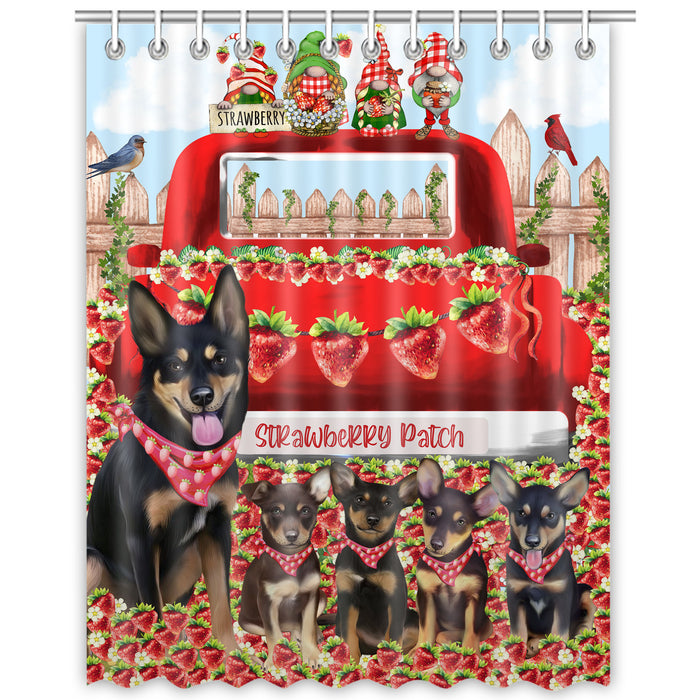 Australian Kelpie Shower Curtain: Explore a Variety of Designs, Halloween Bathtub Curtains for Bathroom with Hooks, Personalized, Custom, Gift for Pet and Dog Lovers