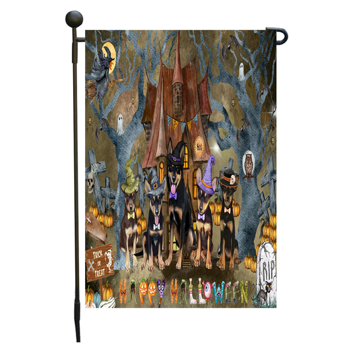 Australian Kelpie Dogs Garden Flag: Explore a Variety of Designs, Personalized, Custom, Weather Resistant, Double-Sided, Outdoor Garden Halloween Yard Decor for Dog and Pet Lovers
