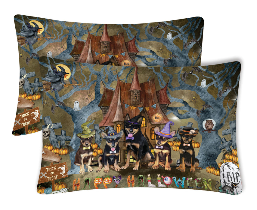 Australian Kelpie Pillow Case: Explore a Variety of Designs, Custom, Standard Pillowcases Set of 2, Personalized, Halloween Gift for Pet and Dog Lovers