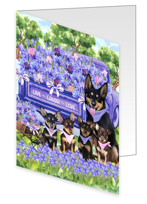 Australian Kelpie Greeting Cards & Note Cards with Envelopes: Explore a Variety of Designs, Custom, Invitation Card Multi Pack, Personalized, Gift for Pet and Dog Lovers