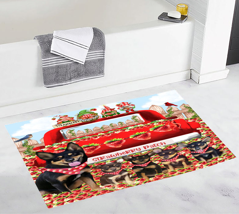 Australian Kelpie Bath Mat: Explore a Variety of Designs, Custom, Personalized, Non-Slip Bathroom Floor Rug Mats, Gift for Dog and Pet Lovers