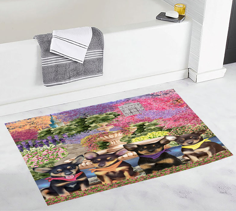 Australian Kelpie Bath Mat: Explore a Variety of Designs, Custom, Personalized, Non-Slip Bathroom Floor Rug Mats, Gift for Dog and Pet Lovers
