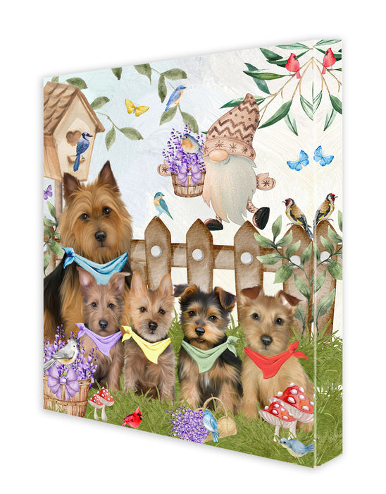 Australian Terrier Canvas: Explore a Variety of Personalized Designs, Custom, Digital Art Wall Painting, Ready to Hang Room Decor, Gift for Pet Lovers
