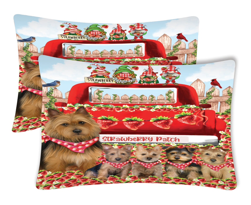 Australian Terrier Pillow Case with a Variety of Designs, Custom, Personalized, Super Soft Pillowcases Set of 2, Dog and Pet Lovers Gifts