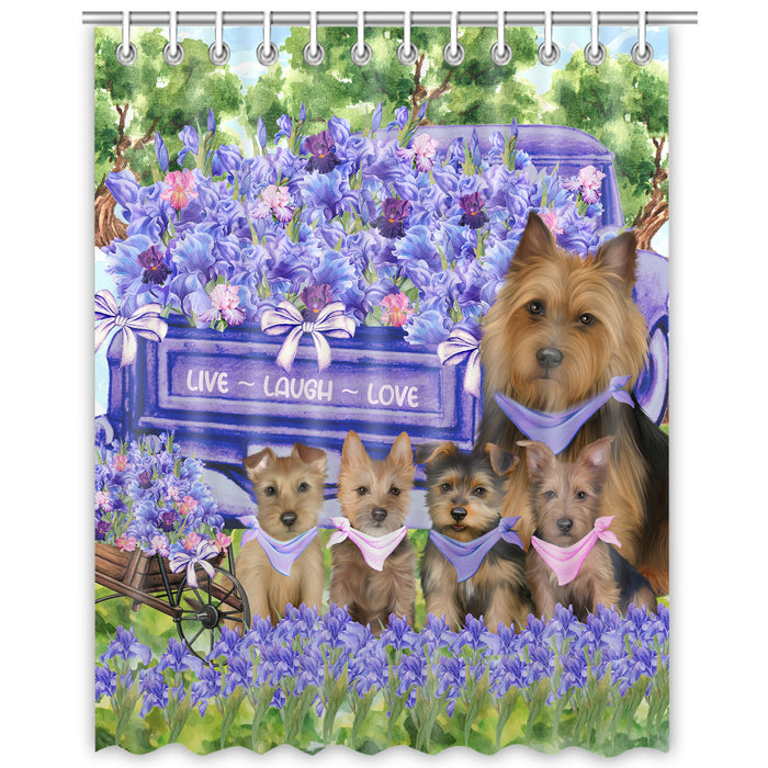 Australian Terrier Shower Curtain: Explore a Variety of Designs, Bathtub Curtains for Bathroom Decor with Hooks, Custom, Personalized, Dog Gift for Pet Lovers