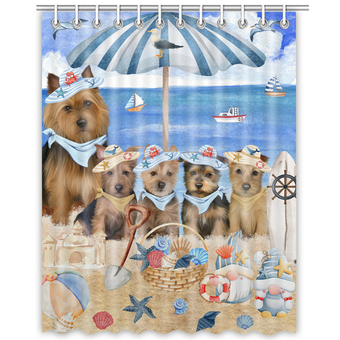 Australian Terrier Shower Curtain: Explore a Variety of Designs, Bathtub Curtains for Bathroom Decor with Hooks, Custom, Personalized, Dog Gift for Pet Lovers