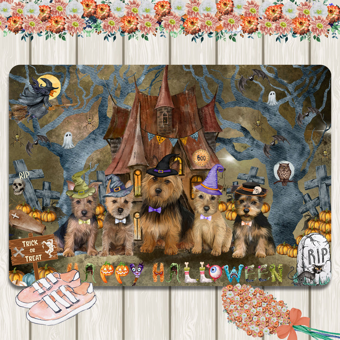 Australian Terrier Area Rug and Runner: Explore a Variety of Designs, Personalized, Custom, Halloween Indoor Floor Carpet Rugs for Home and Living Room, Pet Gift for Dog Lovers
