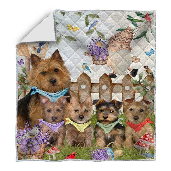 Australian Terrier Quilt: Explore a Variety of Bedding Designs, Custom, Personalized, Bedspread Coverlet Quilted, Gift for Dog and Pet Lovers