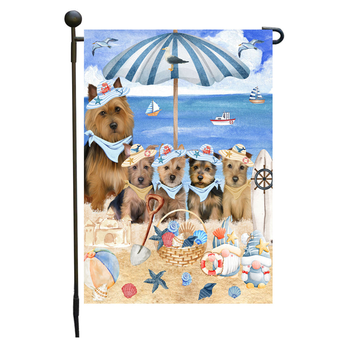 Australian Terrier Dogs Garden Flag, Double-Sided Outdoor Yard Garden Decoration, Explore a Variety of Designs, Custom, Weather Resistant, Personalized, Flags for Dog and Pet Lovers
