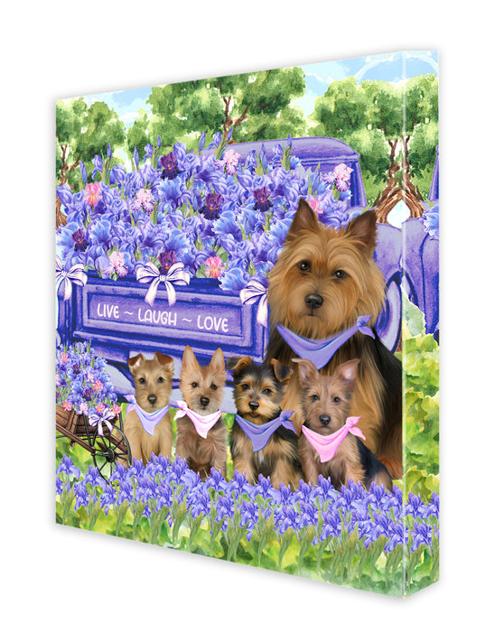 Australian Terrier Wall Art Canvas, Explore a Variety of Designs, Personalized Digital Painting, Custom, Ready to Hang Room Decor, Gift for Dog and Pet Lovers