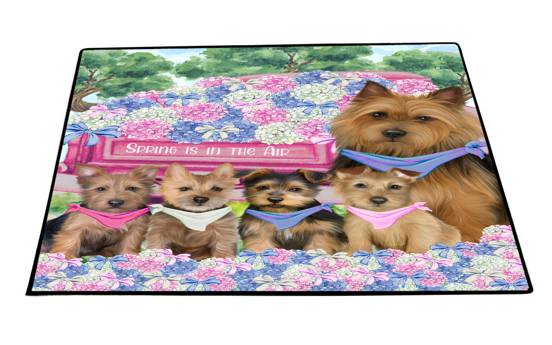Australian Terrier Floor Mat and Door Mats, Explore a Variety of Designs, Personalized, Anti-Slip Welcome Mat for Outdoor and Indoor, Custom Gift for Dog Lovers