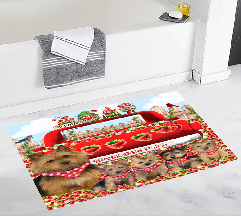 Australian Terrier Bath Mat: Non-Slip Bathroom Rug Mats, Custom, Explore a Variety of Designs, Personalized, Gift for Pet and Dog Lovers