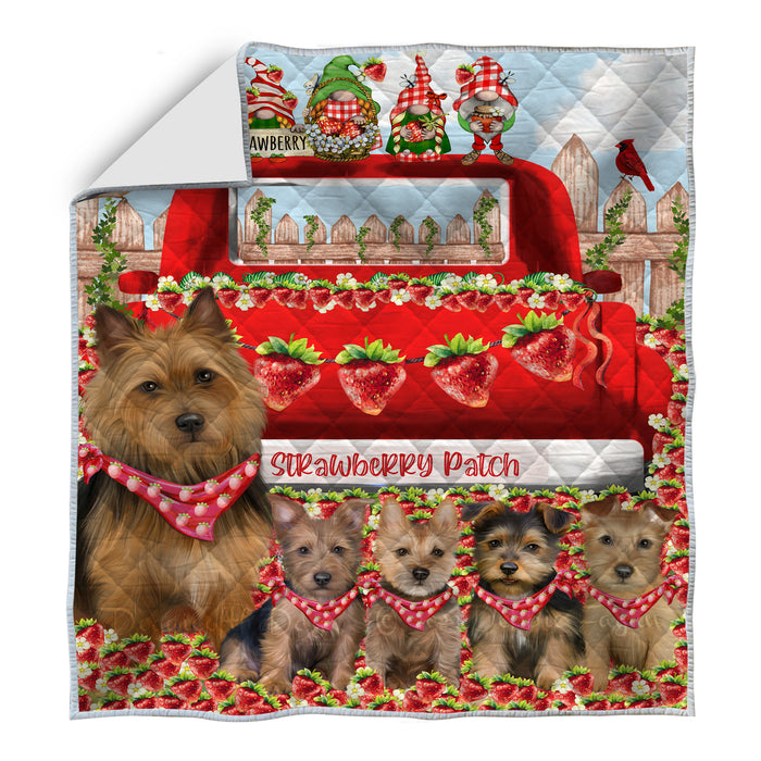 Australian Terrier Quilt: Explore a Variety of Bedding Designs, Custom, Personalized, Bedspread Coverlet Quilted, Gift for Dog and Pet Lovers