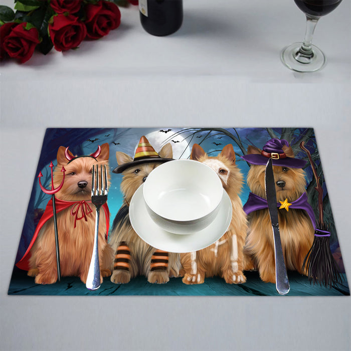 Halloween Trick or Teat Australian Terrier Dogs Placemat