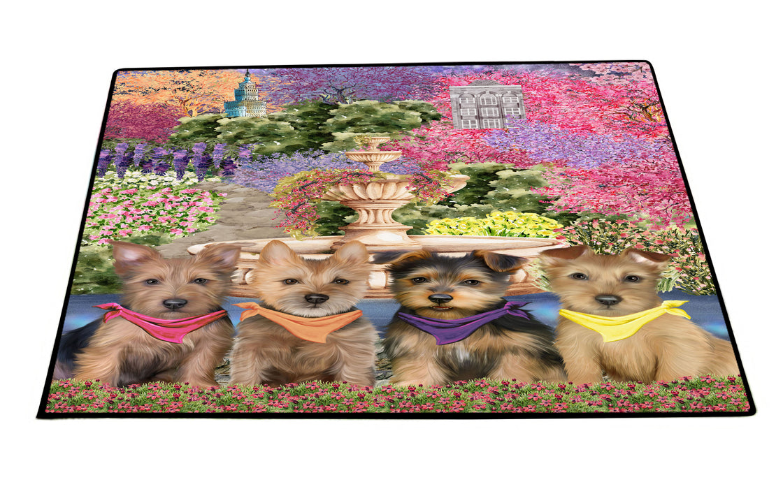 Australian Terrier Floor Mat: Explore a Variety of Designs, Anti-Slip Doormat for Indoor and Outdoor Welcome Mats, Personalized, Custom, Pet and Dog Lovers Gift
