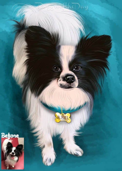 Digital Painting PERSONALIZED PET PORTRAIT! Custom Pet Dog or Cat Art