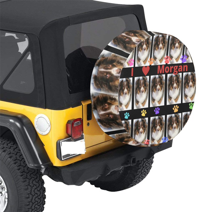 Custom Add Your Photo Here PET Dog Cat Photos on Car Tire Cover