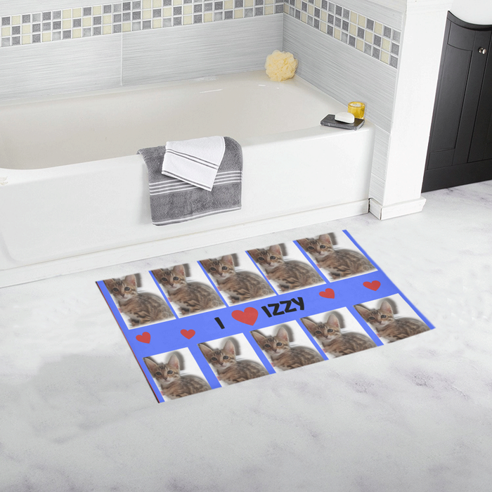 Custom Add Your Photo Here PET Dog Cat Photos on Bath Mat