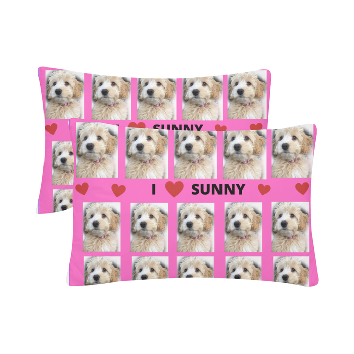 Custom Add Your Photo Here PET Dog Cat Photos on Pillow Case