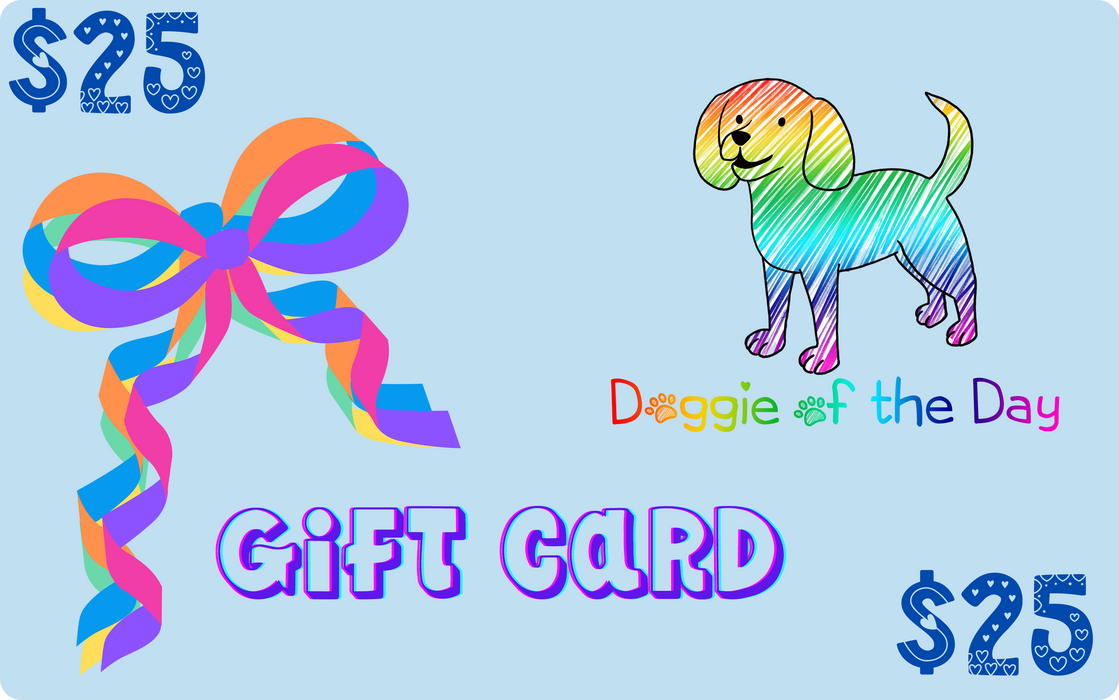 Doggie of the Day Blue or Pink Gift Card DNSX
