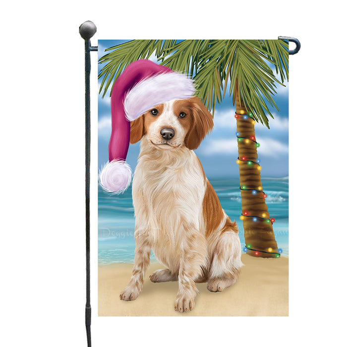 Christmas Summertime Beach Brittany Spaniel Dog Garden Flags Outdoor Decor for Homes and Gardens Double Sided Garden Yard Spring Decorative Vertical Home Flags Garden Porch Lawn Flag for Decorations GFLG68935