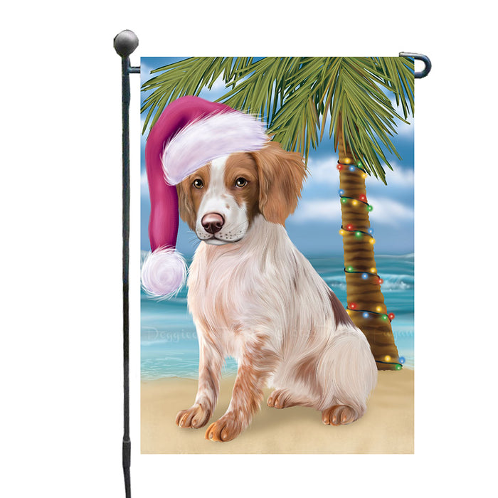 Christmas Summertime Beach Brittany Spaniel Dog Garden Flags Outdoor Decor for Homes and Gardens Double Sided Garden Yard Spring Decorative Vertical Home Flags Garden Porch Lawn Flag for Decorations GFLG68936