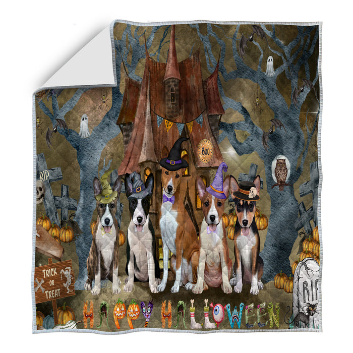 Basenji Bed Quilt, Explore a Variety of Designs, Personalized, Custom, Bedding Coverlet Quilted, Pet and Dog Lovers Gift