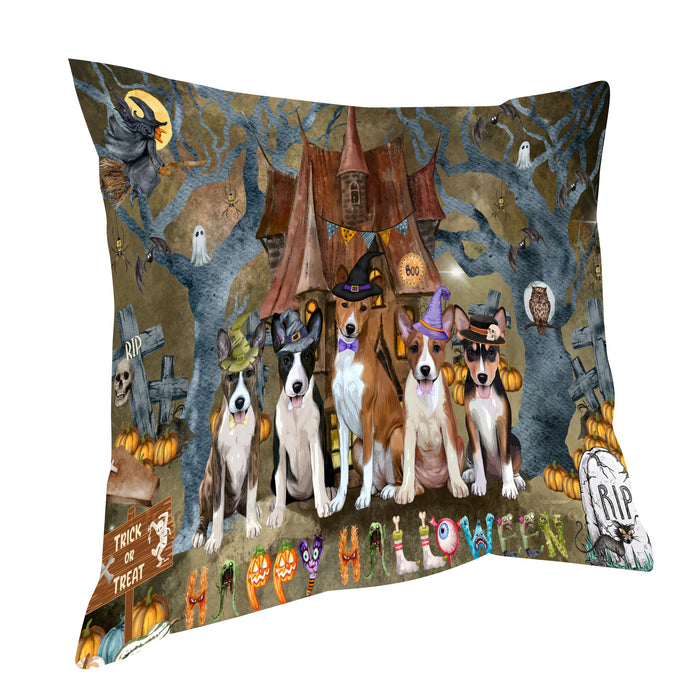 Basenji Throw Pillow: Explore a Variety of Designs, Cushion Pillows for Sofa Couch Bed, Personalized, Custom, Dog Lover's Gifts