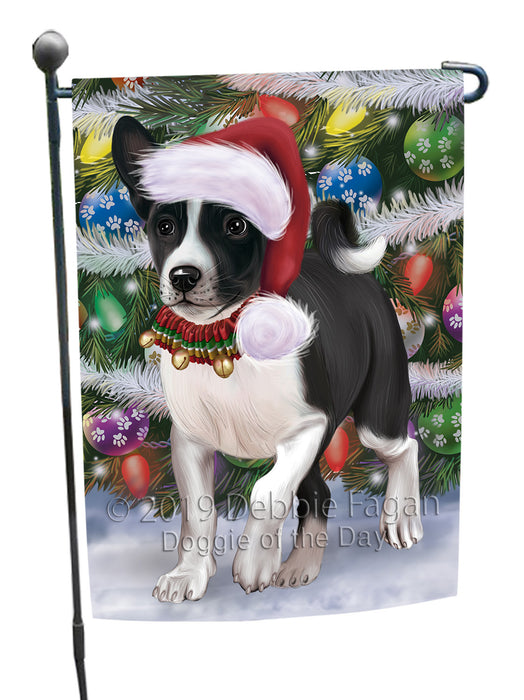 Chistmas Trotting in the Snow Basenji Dog Garden Flags Outdoor Decor for Homes and Gardens Double Sided Garden Yard Spring Decorative Vertical Home Flags Garden Porch Lawn Flag for Decorations GFLG68487