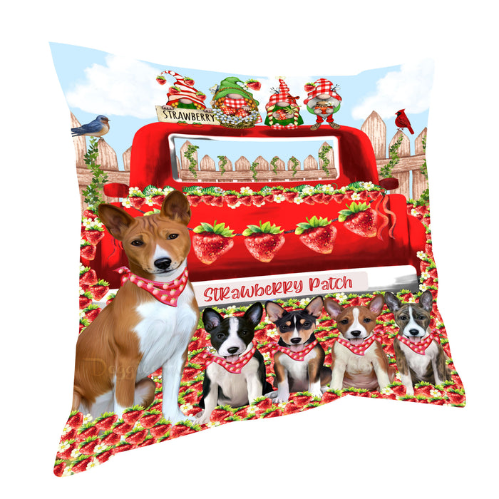 Basenji Pillow: Cushion for Sofa Couch Bed Throw Pillows, Personalized, Explore a Variety of Designs, Custom, Pet and Dog Lovers Gift