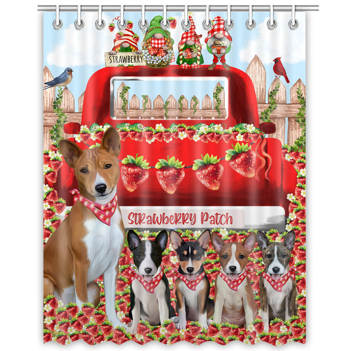Basenji Shower Curtain, Explore a Variety of Personalized Designs, Custom, Waterproof Bathtub Curtains with Hooks for Bathroom, Dog Gift for Pet Lovers