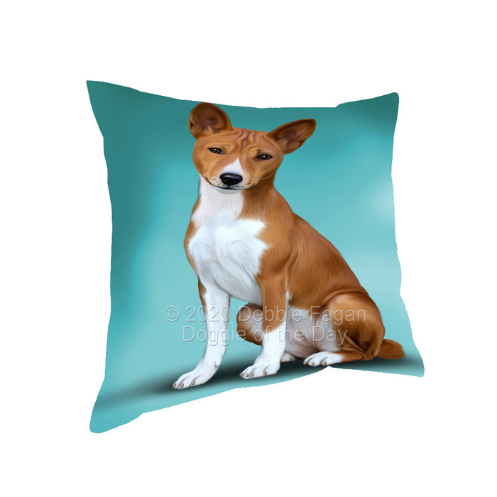 Basenji Dog Pillow with Top Quality High-Resolution Images - Ultra Soft Pet Pillows for Sleeping - Reversible & Comfort - Ideal Gift for Dog Lover - Cushion for Sofa Couch Bed - 100% Polyester