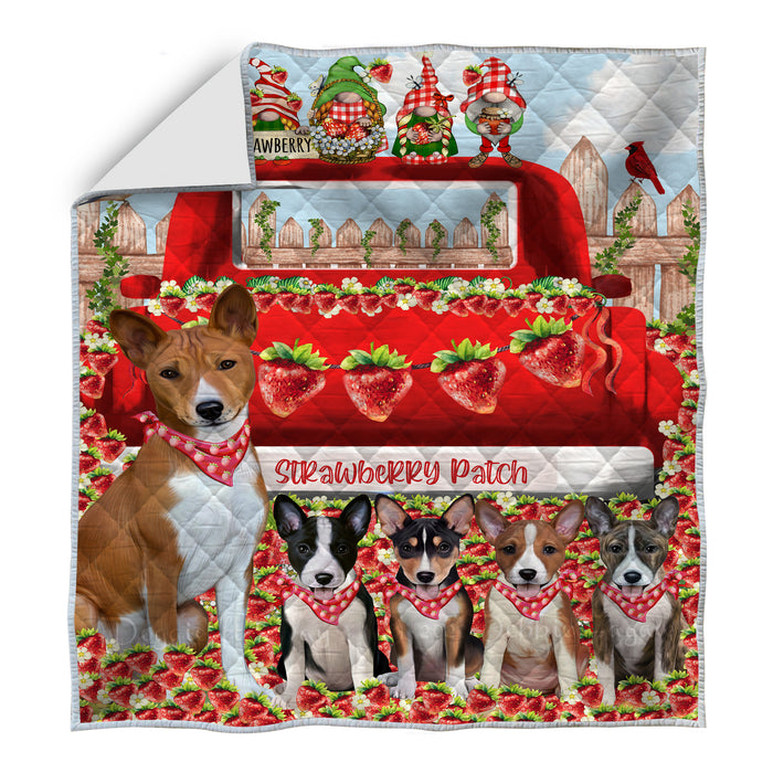Basenji Bedding Quilt, Bedspread Coverlet Quilted, Explore a Variety of Designs, Custom, Personalized, Pet Gift for Dog Lovers