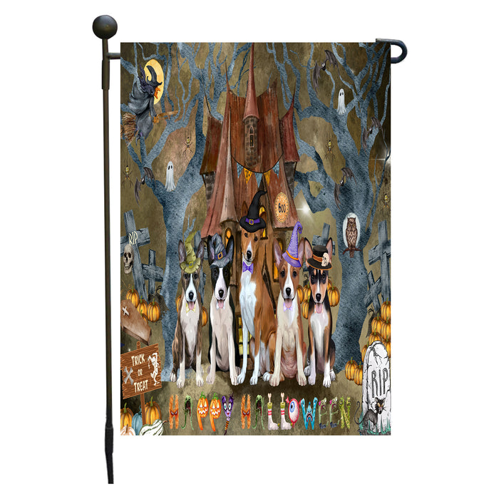 Basenji Dogs Garden Flag: Explore a Variety of Designs, Personalized, Custom, Weather Resistant, Double-Sided, Outdoor Garden Halloween Yard Decor for Dog and Pet Lovers