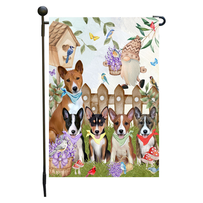 Basenji Dogs Garden Flag: Explore a Variety of Designs, Custom, Personalized, Weather Resistant, Double-Sided, Outdoor Garden Yard Decor for Dog and Pet Lovers
