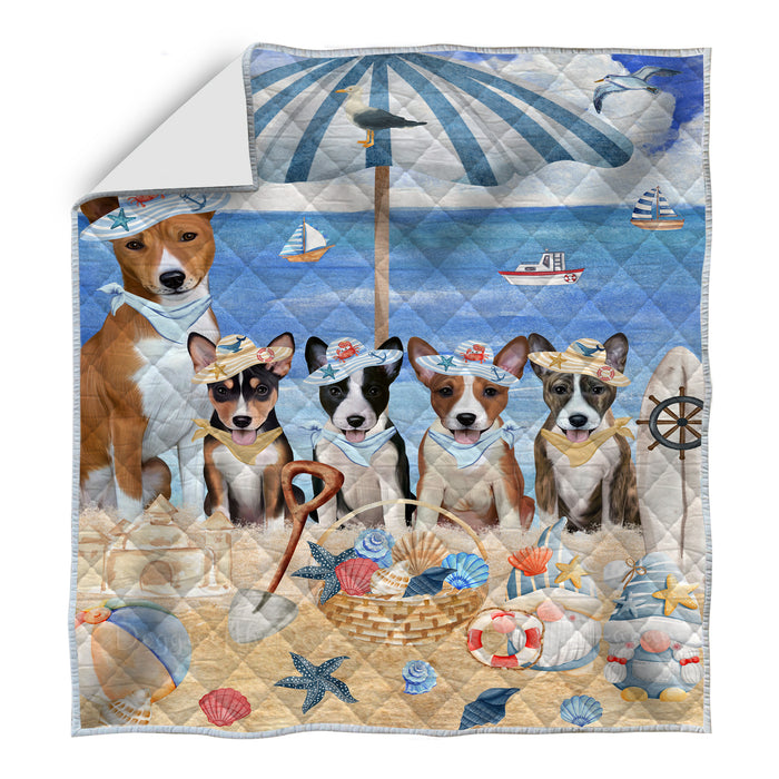 Basenji Bedspread Quilt, Bedding Coverlet Quilted, Explore a Variety of Designs, Personalized, Custom, Dog Gift for Pet Lovers