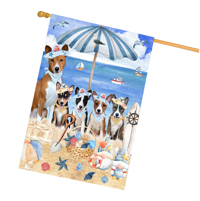 Basenji Dogs House Flag, Double-Sided Home Outside Yard Decor, Explore a Variety of Designs, Custom, Weather Resistant, Personalized, Gift for Dog and Pet Lovers